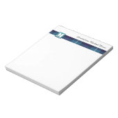 Bloc-note Monogramme moderne Nom de script professionnel Tar (Tourné)