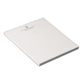 Bloc-note Monogramme Moderne Professionnel Couleur Pastel Si (Incliné)