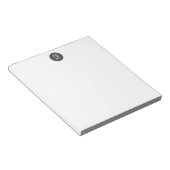 Bloc-note Monogramme Moderne Professionnel Simple Initiales (Incliné)