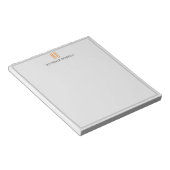 Bloc-note Monogramme Moderne Professionnel Simple Minimalist (Incliné)