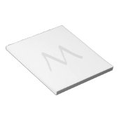 Bloc-note Monogramme Moderne Simple Minimaliste Uni (Incliné)
