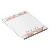 Bloc-note Monogramme ou citation rose (Incliné)