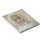 Bloc-note Monogramme personnalisées Poupée victorienne ancie (Incliné)