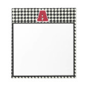 Bloc-note Monogramme pied-de-poule  (Devant)