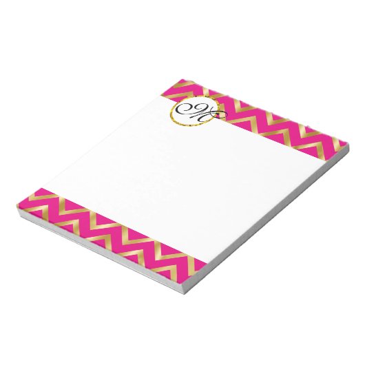 Bloc-note Monogramme poupée rose (Tourné)