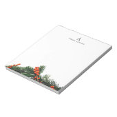 Bloc-note Monogramme professionnel classique élégant (Tourné)