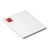 Bloc-note Monogramme professionnel élégant moderne simple (Incliné)
