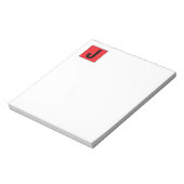 Bloc-note Monogramme professionnel élégant moderne simple (Tourné)