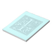 Bloc-note monogramme prospère - I (Tourné)
