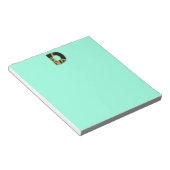 Bloc-note monogramme rétro - D (Incliné)