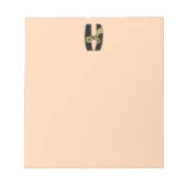 Bloc-note monogramme rétro - H (Devant)