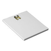 Bloc-note monogramme rétro - N (Incliné)