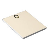 Bloc-note monogramme rétro - O (Incliné)