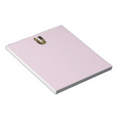 Bloc-note monogramme rétro - U (Incliné)