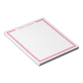 Bloc-note Monogramme Rose Chaud (Incliné)