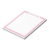 Bloc-note Monogramme Rose Chaud (Tourné)