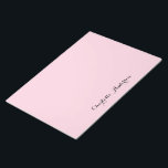 Bloc-note Monogramme rose rose rose moderne minimaliste fémi<br><div class="desc">Un design simple et élégant monogramme personnalisé avec une typographie manuscrite minimaliste et moderne en noir sur un élégant arrière - plan rose vif. Le nom du monogramme peut facilement être personnalisé. Le cadeau ou accessoire parfaitement personnel pour toute occasion!</div>