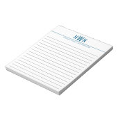Bloc-note Monogramme Simple et Moderne pour Hommes (Tourné)