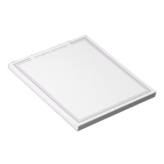 Bloc-note Monogramme Violet (Incliné)