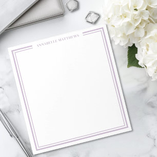 Bloc-note Monogramme Violet