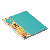 Bloc-note Monogrammed Boldy Colored Abstract (Incliné)