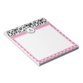 Bloc-note Monographie des points et des animaux de fille (Incliné)