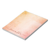 Bloc-note Monographie en marbre rustique rose or rose (Tourné)