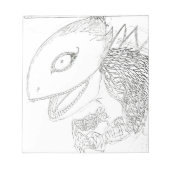 Bloc-note monstre de lézard (Devant)