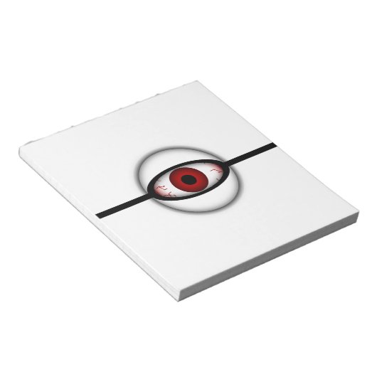 Bloc-note Monstre d'eyeball Éffrayant déplaisant (Incliné)