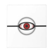 Bloc-note Monstre d'eyeball Éffrayant déplaisant (Devant)