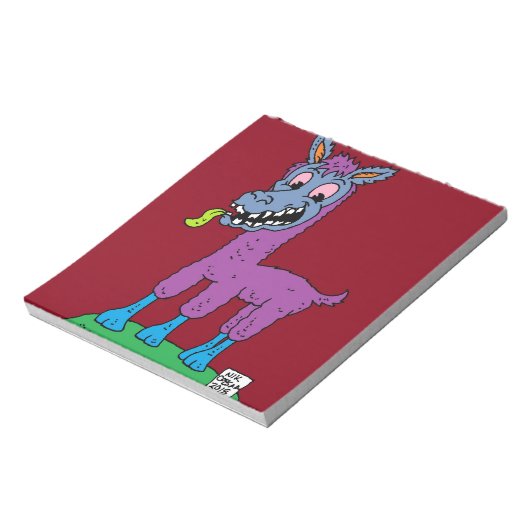 Bloc-note Monstre en lama (Tourné)