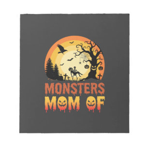 Bloc-note Monstres d'Halloween Maman de la famille de squele