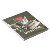 Bloc-note Montagnes de canards. (Incliné)