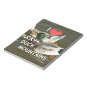 Bloc-note Montagnes de canards. (Tourné)