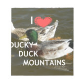 Bloc-note Montagnes de canards. (Devant)