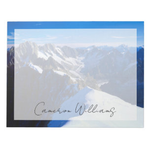 Bloc-note Montagnes Mont Blanc, Alpes européennes