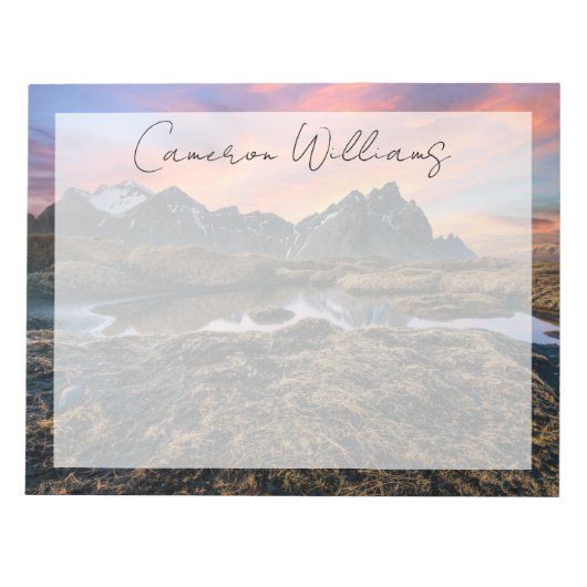 Bloc-note Montagnes | Vesturhorn Mountain Islande (Devant)