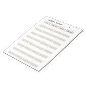 Bloc-note Monthly Expense Tracker  (Incliné)