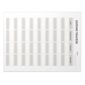 Bloc-note Monthly Expense Tracker  (Devant)