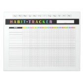 Bloc-note Monthly Habit Tracker Rainbow (Devant)