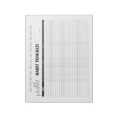 Bloc-note Monthly Habit Tracker White (Tourné)