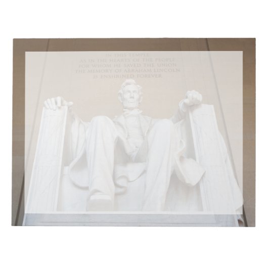 Bloc-note Monuments | the Lincoln Memorial (Devant)