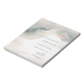 Bloc-note Moody Watercolor Peinture Mariage Abstrait Invitat (Tourné)