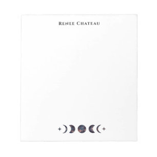 Bloc-note Moon Phases Carte de visite de guérisseur d'énergi