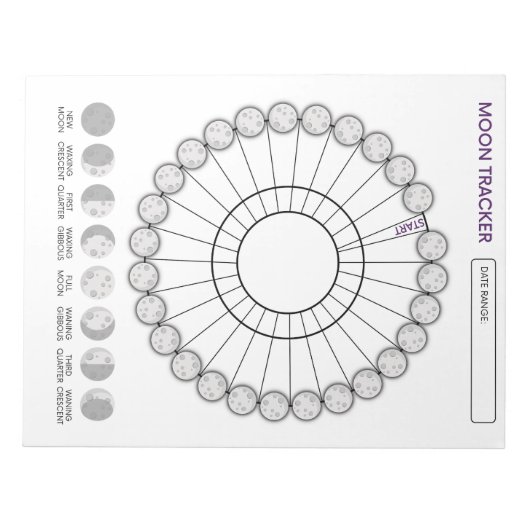 Bloc-note Moon Tracker (Devant)