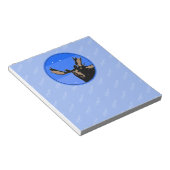 Bloc-note Moose en hiver - Art original de la faune (Incliné)
