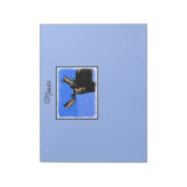 Bloc-note Moose en hiver - Art original de la faune (Tourné)