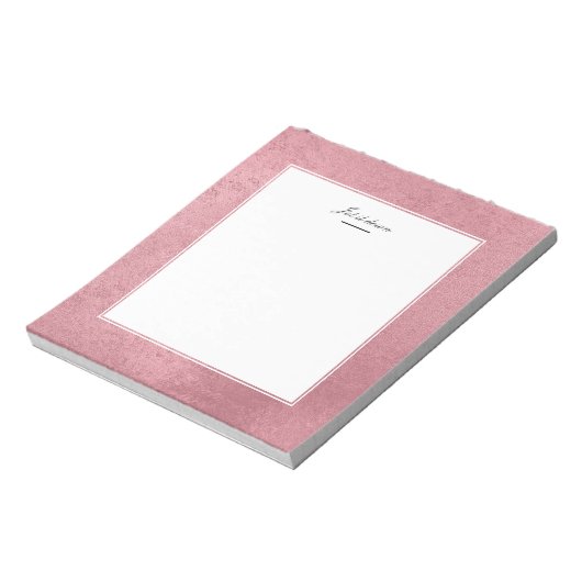 Bloc-note Mor rose moderne (Tourné)