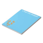 Bloc-note Morceau de poisson rouge orange mignon sur dessin (Tourné)