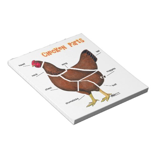 Bloc-note Morceaux de poulet (Incliné)